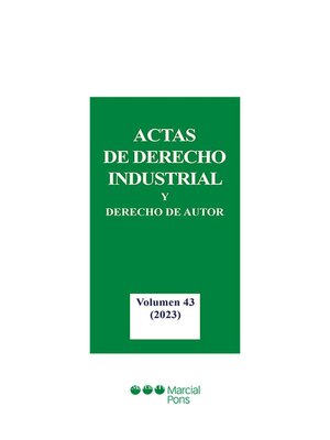 cover image of Actas de Derecho Industrial y Derecho de Autor